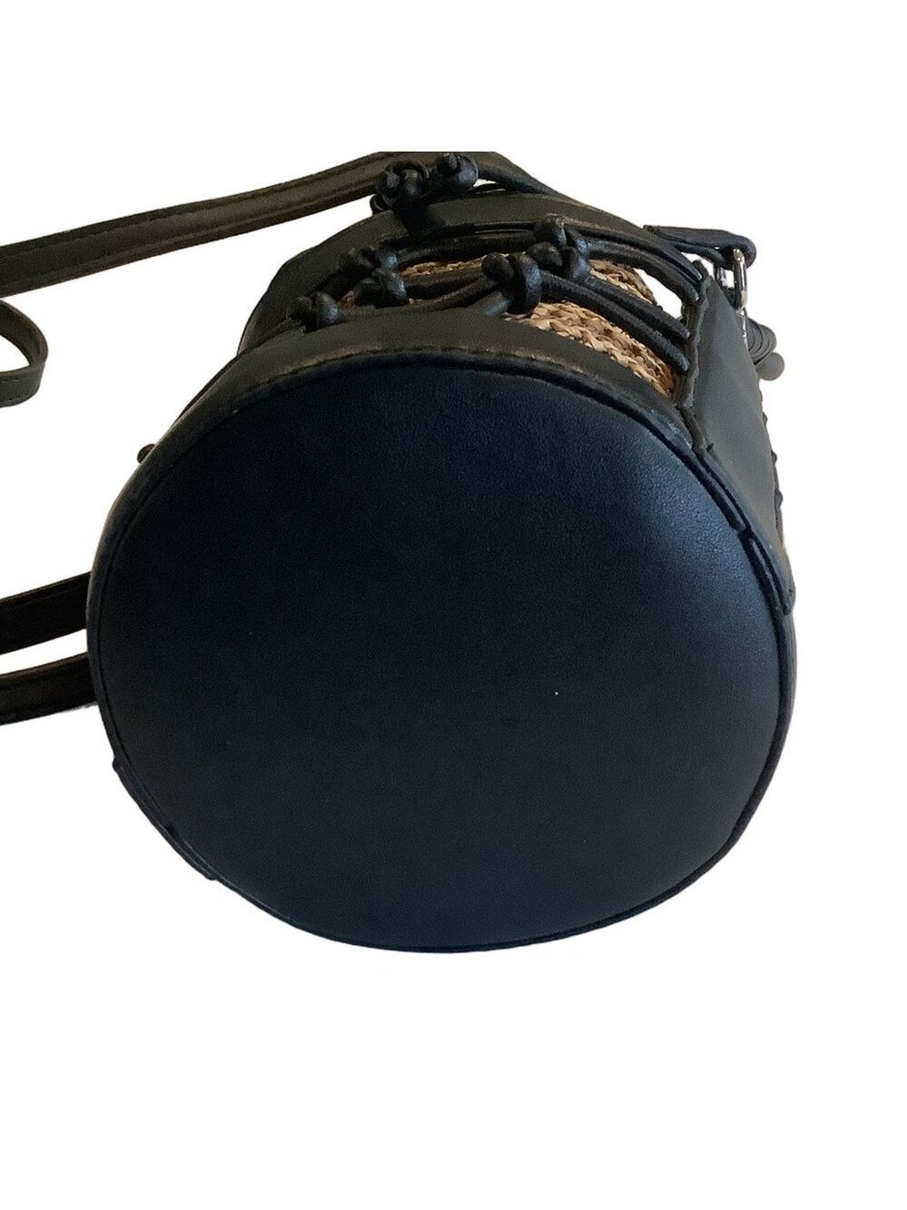 Steve Madden Natblack Blochan Drawstring Bucket Bag New - Picture 4 of 6